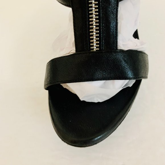 FENDI CAGE LEATHER STRAPPY HIGH HEELS SANDALS MADE IN ITALY - Picture 6 of 11